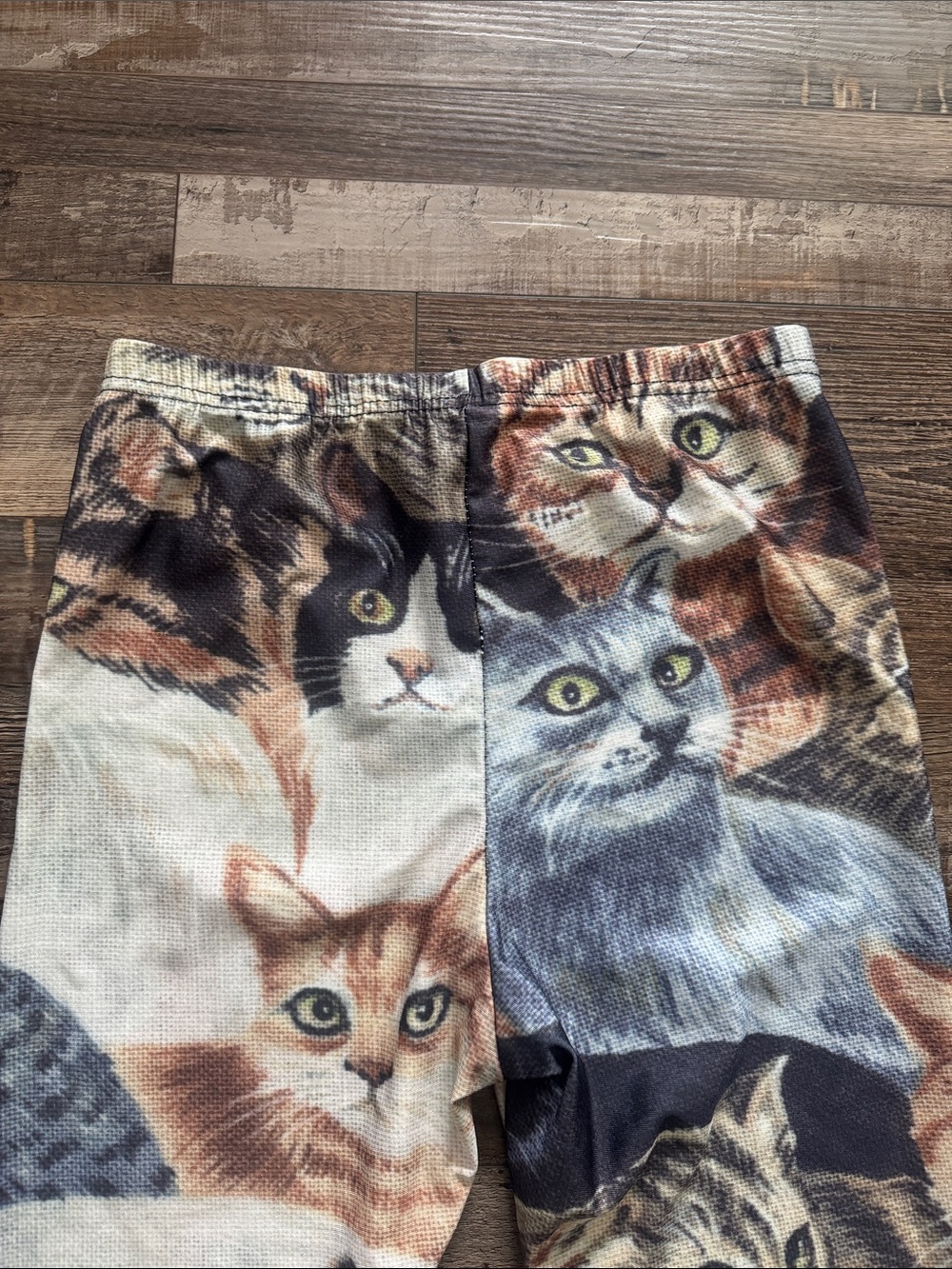 Cat Print Kids/Adult Leggings in Multicolor - Picture 6 of 8